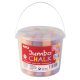 Jumbo chalk assorted col. round 20u APLI KIDS