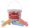 Jumbo chalk assorted col. round 20u APLI KIDS