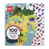 Giant poster + 100 stickers world map APLI KIDS