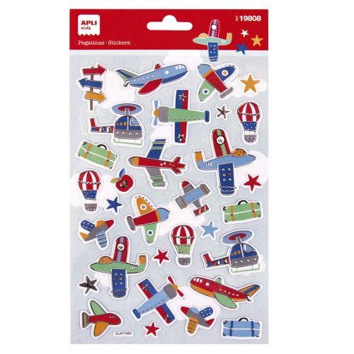 Aerial vehicles stickers 1s APLI KIDS