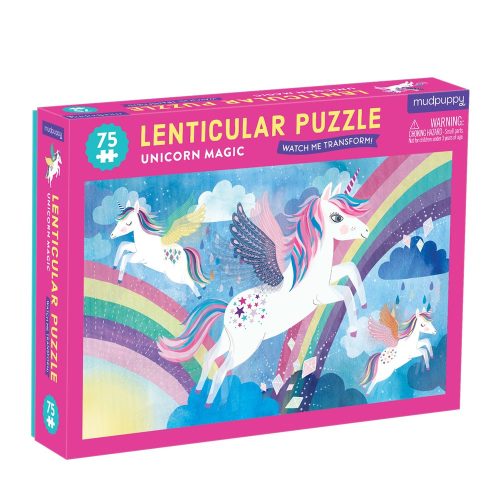 Unicorn Magic 75 részes lentikuláris puzzle Mudpuppy