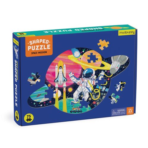 Űrmisszió 75 darabos formázott jelenet puzzle Mudpuppy