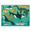 Land & Sea Predators 100 Piece Double-Sided Puzzle Mudpuppy