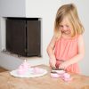 Tea set with cutting cake - pink New Classic Toys