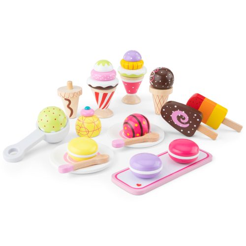 Fagylaltos és macaron sütemény készlet fajátékNew Classic Toys