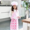 Gyerek konyhai szakács kötény szett - rózsaszín