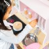 Fa játék konyha modern berendezéssel - rózsaszín