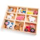 Farm animals in box New Classic Toys