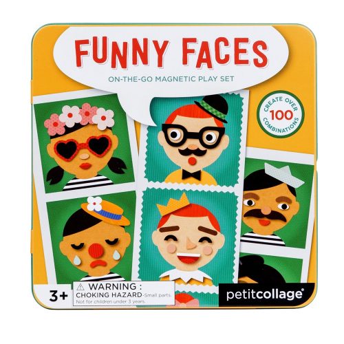 Funny Faces On-the-Go Magnetic Play Set Petit Collage