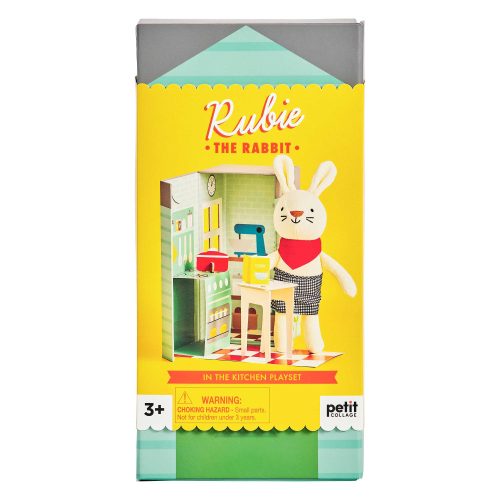 Rubie the Rabbit In the Kitchen Plush Play Set Petit Collage