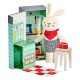 Rubie the Rabbit In the Kitchen Plush Play Set Petit Collage