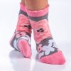 Toddler socks Charcoal flower small Stephen Joseph