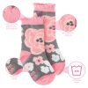 Toddler socks Charcoal flower small Stephen Joseph