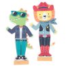 Magnetic dress up box set Dino and Lion Stephen Joseph