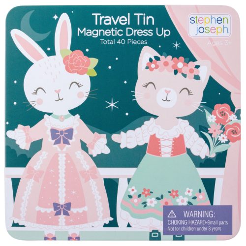 Travel tin magnetic dress up Bunny and CatStephen Joseph