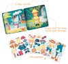 Travel tin magnetic dress up Shark and tiger Stephen Joseph