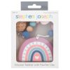 Silicone pacifier holder Rainbow Stephen Joseph