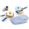 Fa játék reggeli főző készlet - Viga Toys